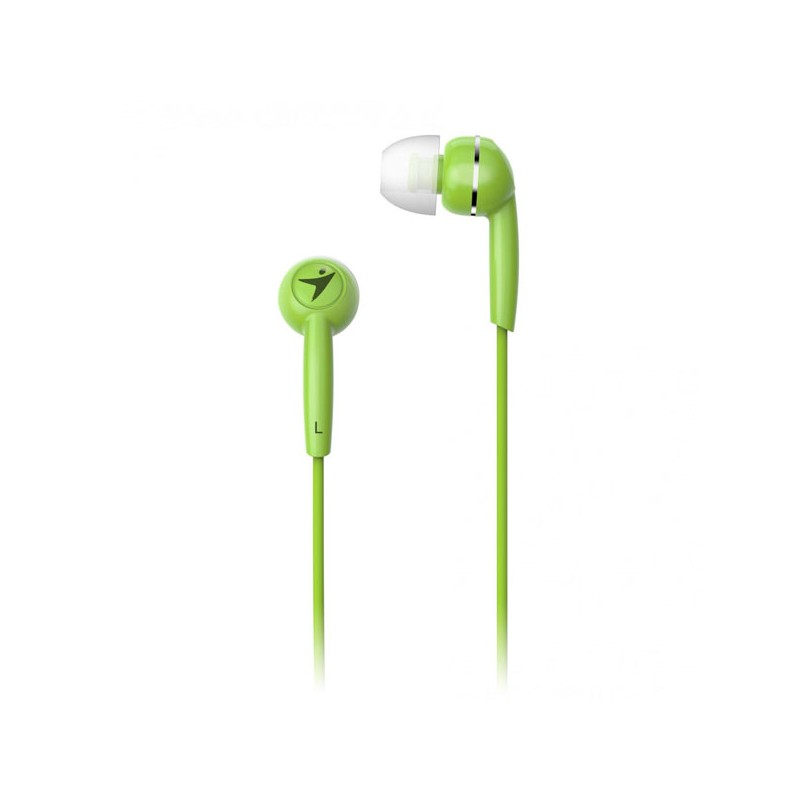 Genius HS-M320 sluchátka, drátová, zelené, špuntová typ 3.5 mm jack