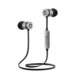 Powerton LIFE ARIVO Bezdrátová bluetooth sluchátka, černo-stříbrná