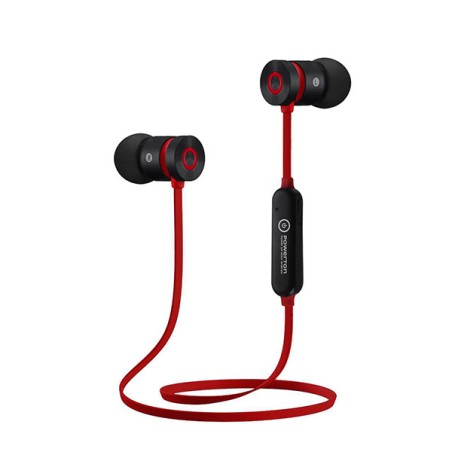 Powerton LIFE ARIVO Bezdrátová bluetooth sluchátka, černo-červená