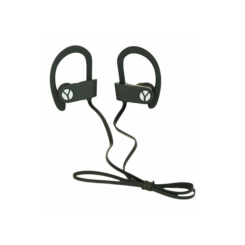 YZSY DINOX sluchátka s mikrofonem, bezdrátová, černá, bluetooth