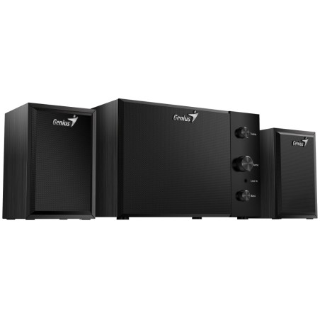 Genius reproduktory SW-2.1 350, 2.1, 15W, černé, ovládací panel, ovládaní basů a výšek, 3,5 mm jack, 40Hz~20kHz