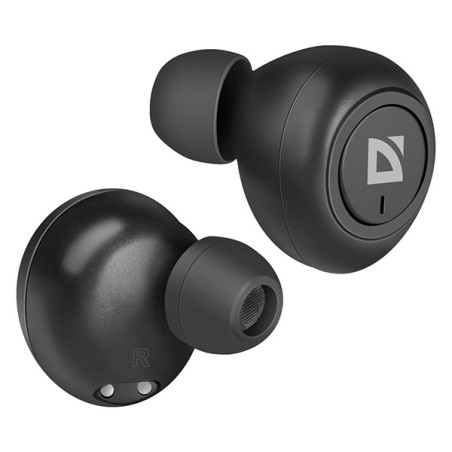 Defender Twins 638 sluchátka s mikrofonem, bezdrátová, černá, špuntová, BT 5.0, TWS, nabíjecí pouzdro typ bluetooth, DOPRODEJ