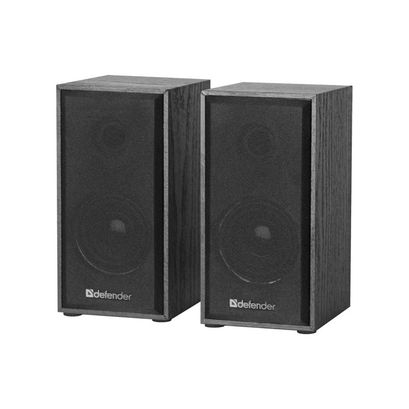 Defender reproduktory SPK 240, 2.0, 2x3W, černé, regulace hlasitosti, dřevěné, 100Hz~18kHz