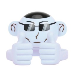 Promate Bluetooth reproduktor Ape, Li-Ion, 1.0, 3W, bílý, ,pro děti, držák telefonu, DOPRODEJ