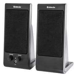 Defender reproduktory SPK-170, 2.0, 4W, černé, regulace hlasitosti, magneticky stíněné pouzdro, konektor pro sluchátka