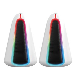 Marvo reproduktory MONKA ZILLA, 6W, bílé, RGB podsvícení