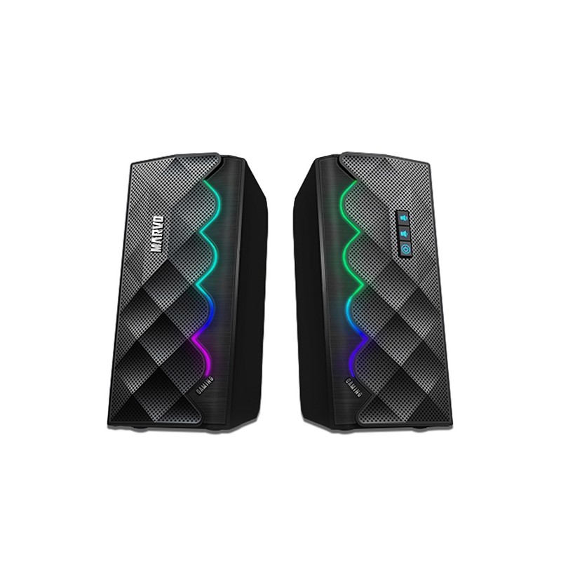 Marvo reproduktory SG-269, 6W, černé, Bluetooth, podsvícené