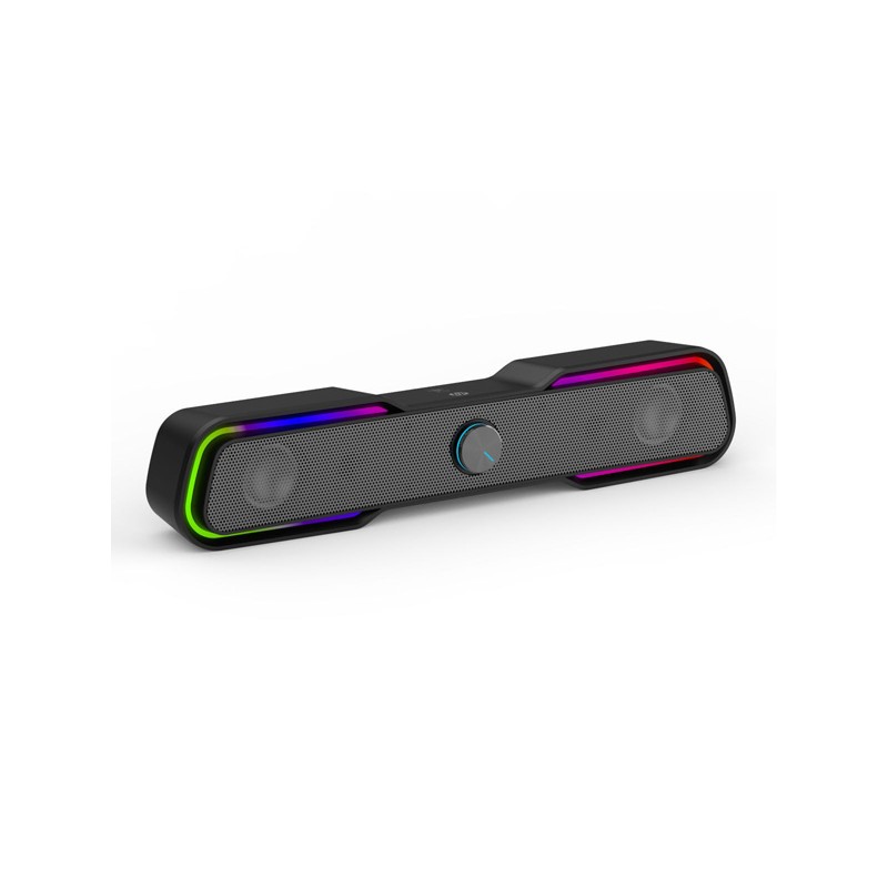HP Soundbar DHE-6002, 2.0, 6W, černý, podsvícený