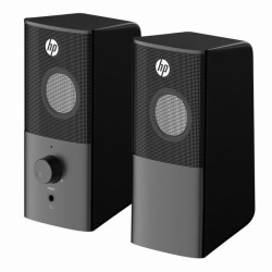 HP reproduktory DHS-2101, 2.0, 6W, černý, regulace hlasitosti, stolní, 3,5 mm jack (USB), DOPRODEJ