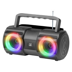 Defender reproduktor BEATBOX 20, Li-Ion, 2.0, 20W, černý, regulace hlasitosti, přenosný, LED podsvícení, s integr. baterií