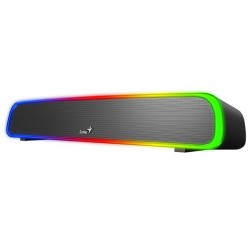 Genius SoundBar 200BT, 2.0, 4W, černý, podsvícené