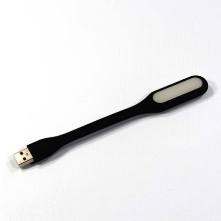 Světlo k notebooku, pogumované, černé, USB, LED, DOPRODEJ