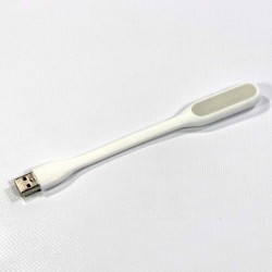 Světlo k notebooku, pogumované, bílé, USB, LED, DOPRODEJ