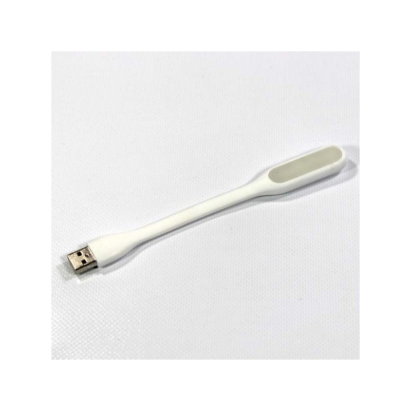 Světlo k notebooku, pogumované, bílé, USB, LED, DOPRODEJ
