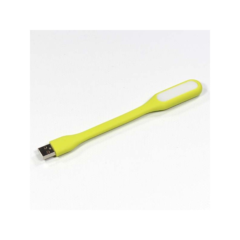 Světlo k notebooku, pogumované, zelené, USB, LED, DOPRODEJ
