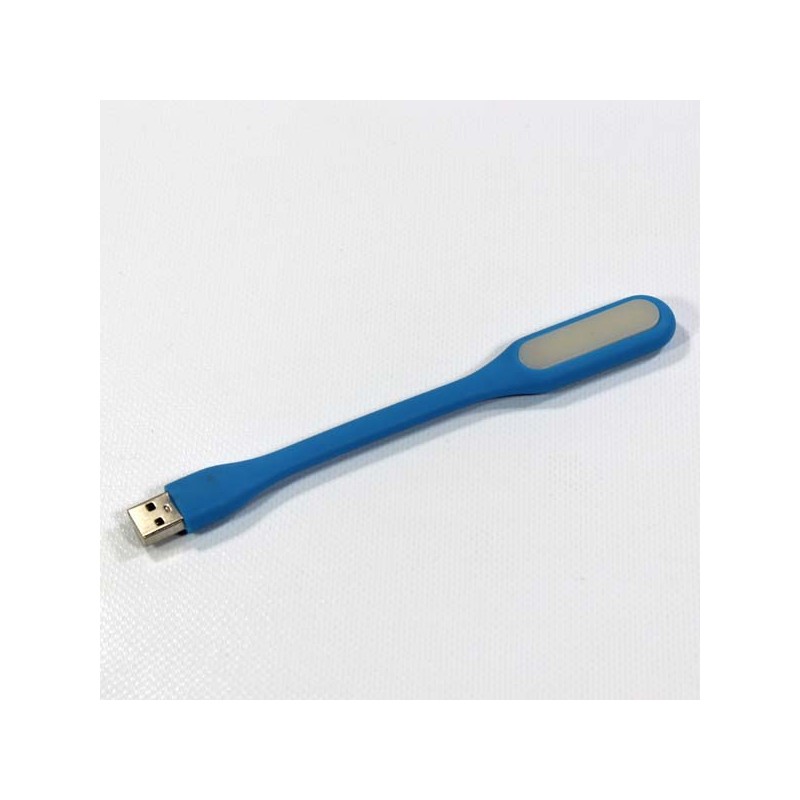 Světlo k notebooku, pogumované, modré, USB, LED, DOPRODEJ