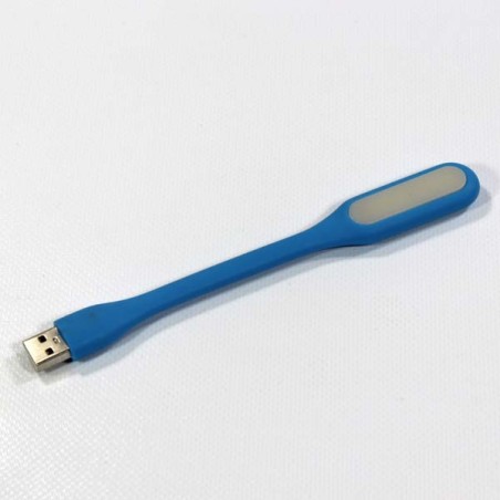 Světlo k notebooku, pogumované, modré, USB, LED, DOPRODEJ