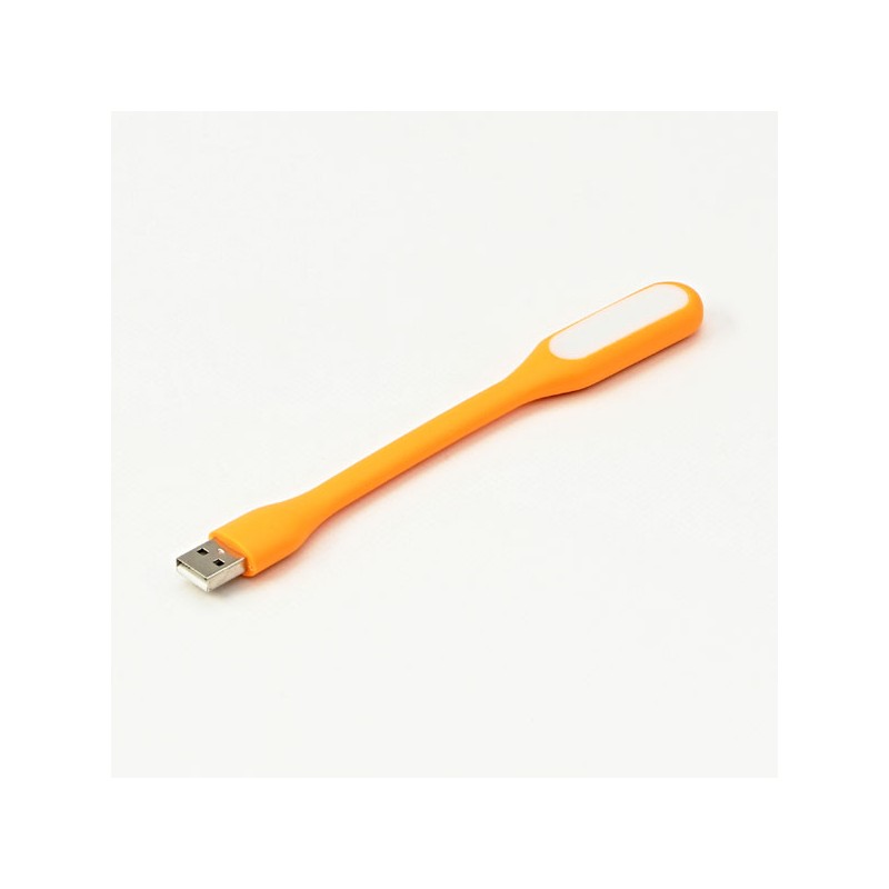 Světlo k notebooku, pogumované, oranžové, USB