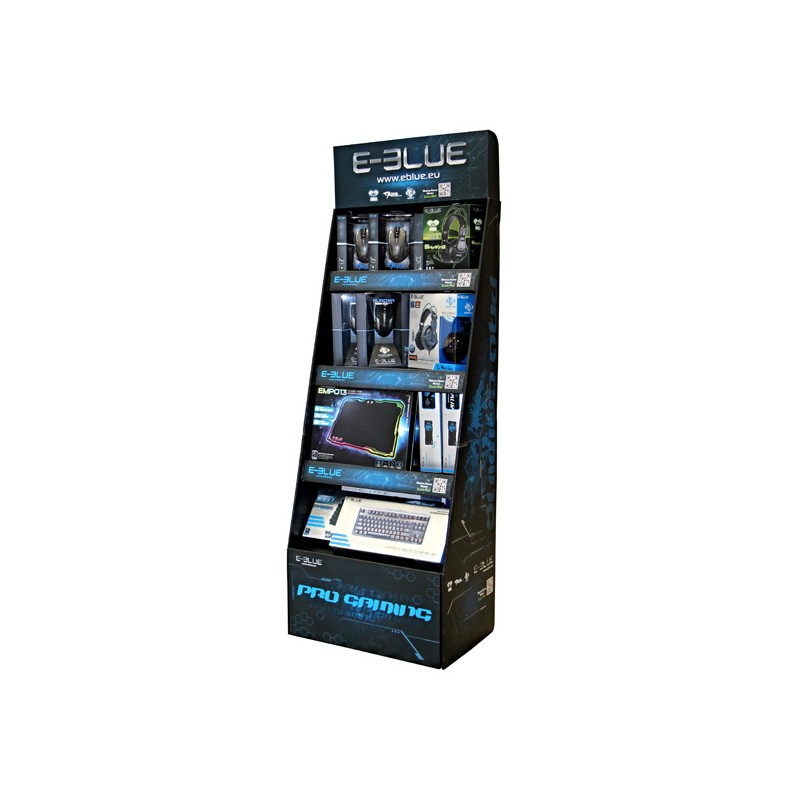 E-Blue - stojan velký, 175 x 61 x 40 cm, lepenka