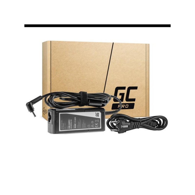 AC adaptér Green Cell PRO 19V 3.42A 65W pro Asus F553 F553M F553MA R540L R540S X540S X553 X553M X553MA ZenBook UX303L