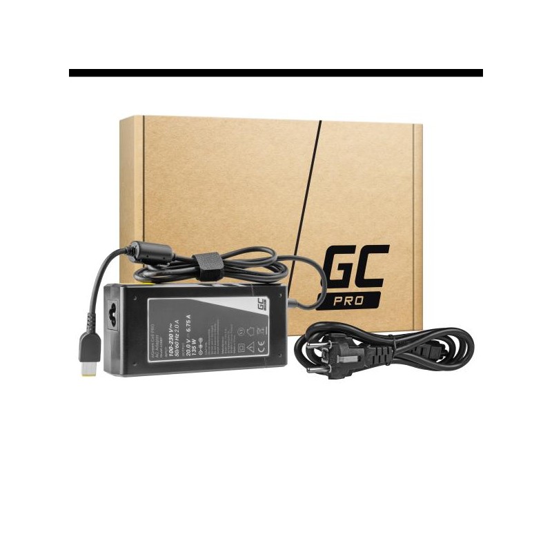 Green Cell PRO nabíječka, AC adaptér pro Lenovo Y70 Y50-70 Y70 Y70-70 Y520 Y700 Z710 700-15ISK ThinkPad W540 T4 20V 6.75A 135W