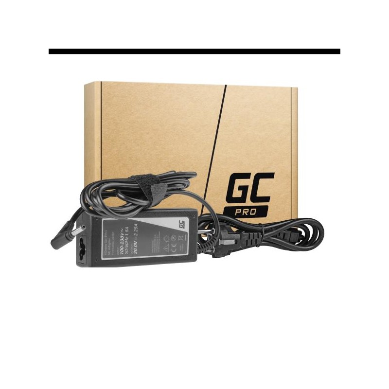AC adaptér Green Cell 20V 2.25A 45W pro Lenovo IdeaPad 100 100-15IBD 100-15IBY 100s-14IBR 110 110-15IBR Yoga 510 520