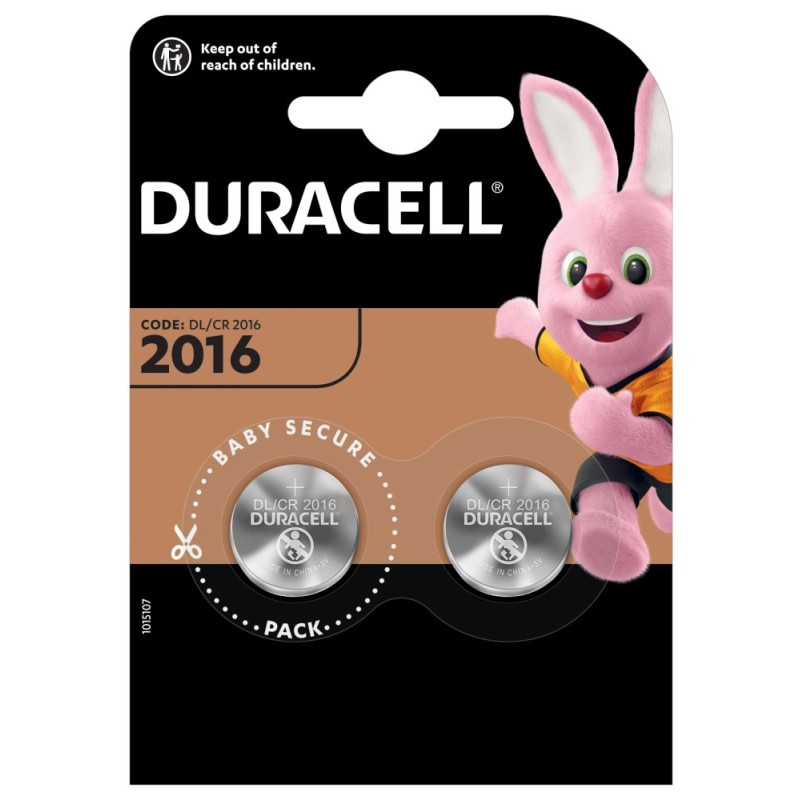 Duracell Jednorázová lithiová baterie CR2016, 2-pack