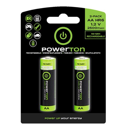 Powerton ENERGY RECHARGE Nabíjecí Ni-MH baterie AA, 2-pack