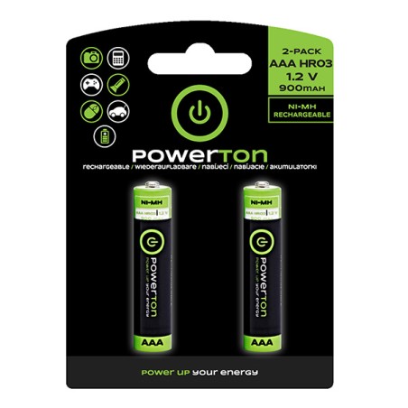 Powerton ENERGY RECHARGE Nabíjecí Ni-MH baterie AAA, 2-pack