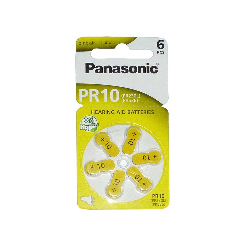 PANASONIC Zinkovzduchová baterie PR-230(10)/6LB AAA 1,2V (Blistr 6ks)