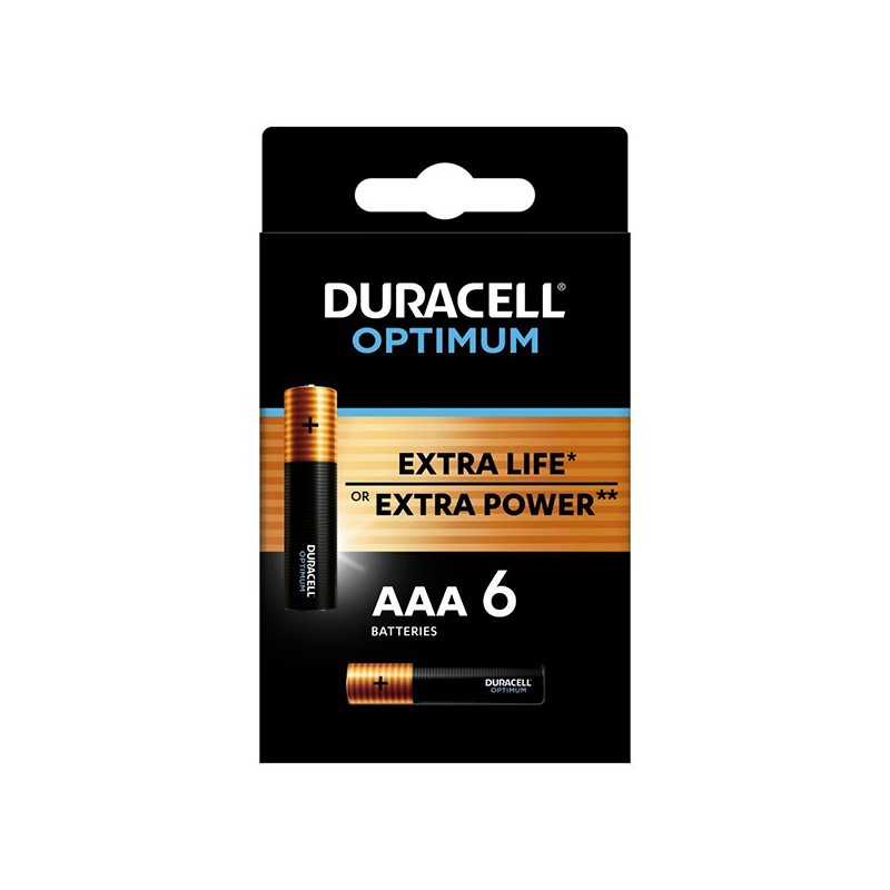 Duracell Optimum Jednorázová alkalická baterie AAA, 6-pack