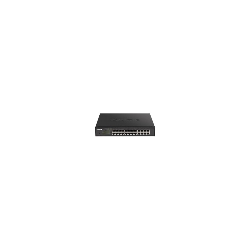 D-Link DGS-1100-24PV2 24-Port PoE Gigabit Smart Managed Switch, 12x PoE, PoE budget 100W, fanless