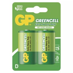 GP Jednorázová zinkochloridová baterie D, 2-pack