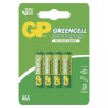 GP Jednorázová zinkochloridová baterie AAA, 4-pack