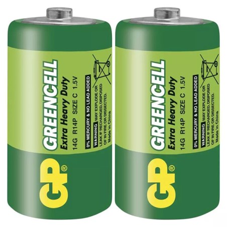 GP Jednorázová zinkochloridová baterie C, 2-pack B1230
