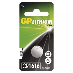 GP Jednorázová lithiová baterie CR1616, 1-pack