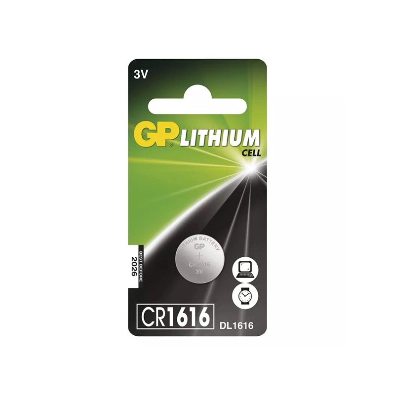 GP Jednorázová lithiová baterie CR1616, 1-pack