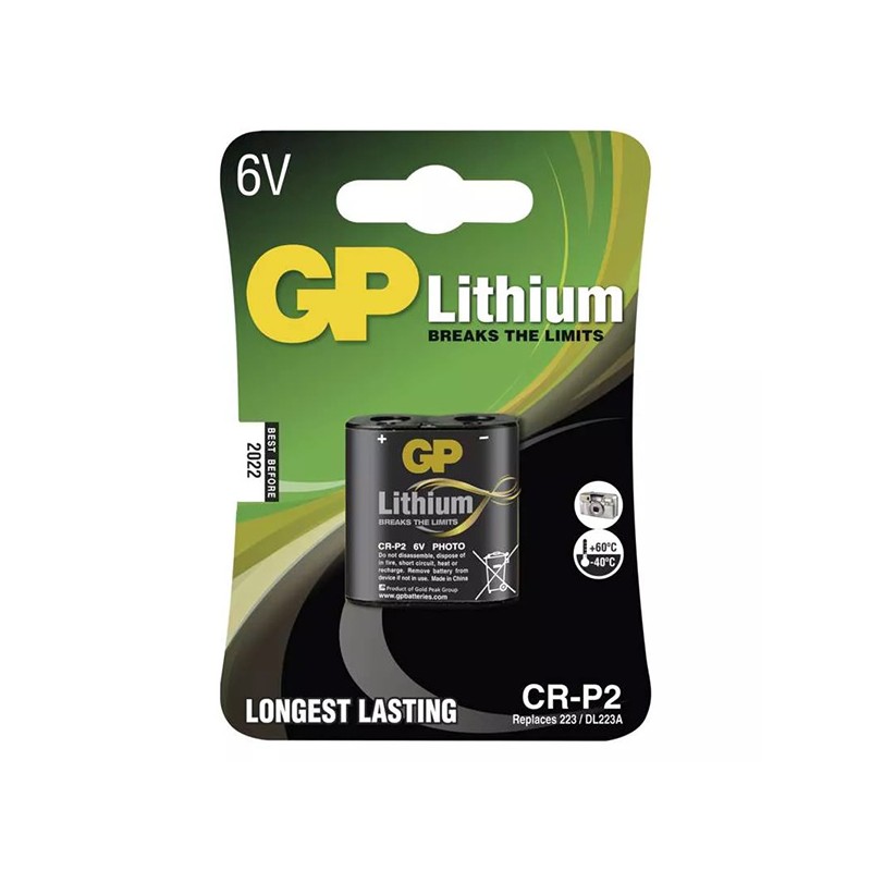 GP Jednorázová lithiová baterie CR-P2, 1-pack