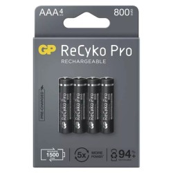 GP Nabíjecí Ni-MH baterie AAA, 4-pack