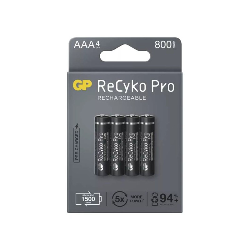 GP Nabíjecí Ni-MH baterie AAA, 4-pack