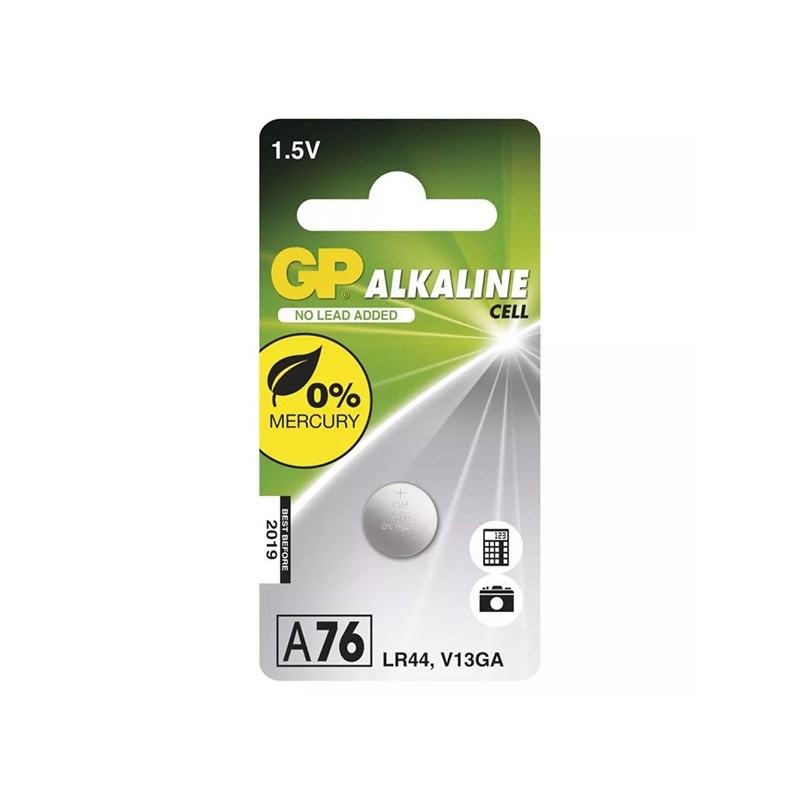 GP Jednorázová alkalická baterie LR44, 1-pack