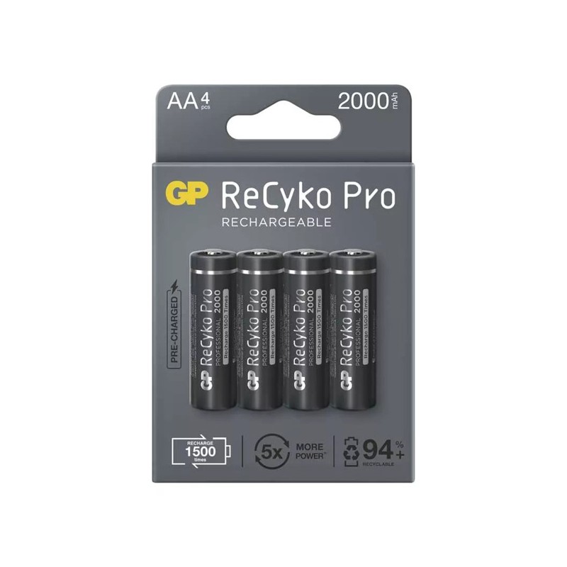 GP Nabíjecí Ni-MH baterie AA, 4-pack B26204