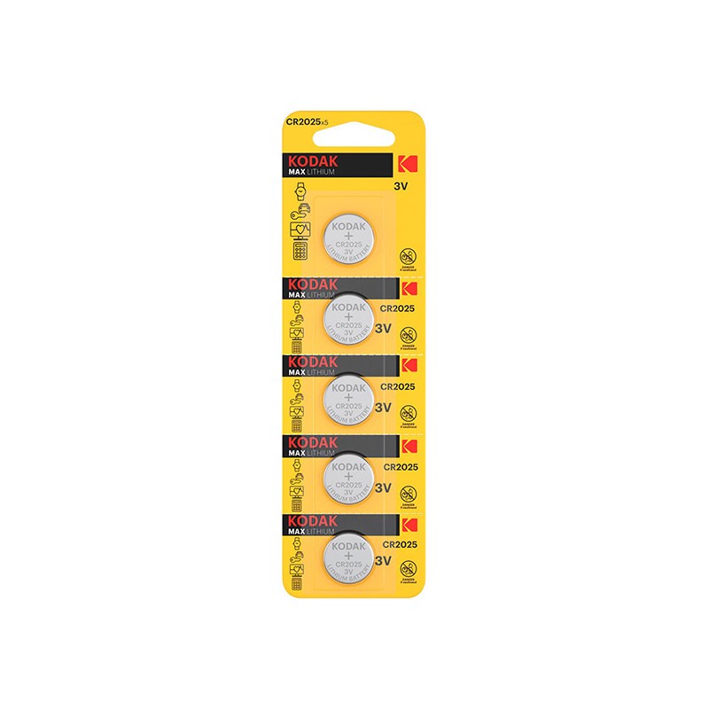 Kodak Jednorázová lithiová baterie CR2025, 5-pack