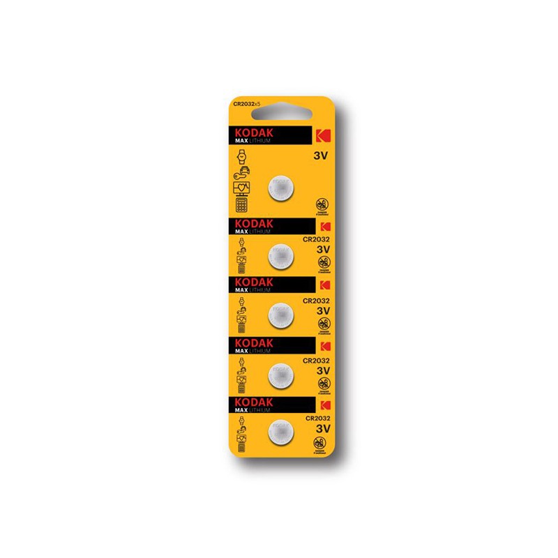 Kodak MAX Jednorázová lithiová baterie CR2032, 5-pack