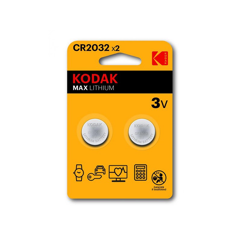Kodak MAX Jednorázová lithiová baterie CR2032, 2-pack