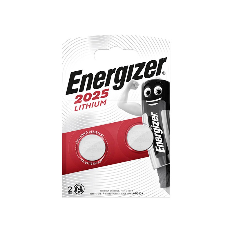 ENERGIZER Jednorázová lithiová baterie CR2025, 2-pack