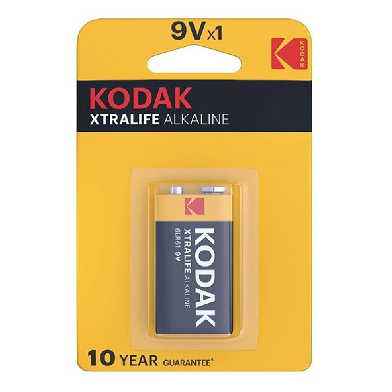 Kodak XTRALIFE Jednorázová alkalická baterie 9V, 1-pack