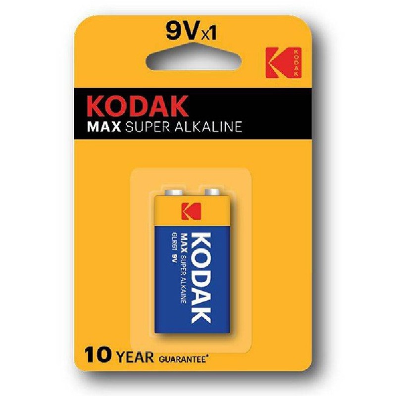 Kodak MAX SUPER Jednorázová alkalická baterie 9V, 1-pack