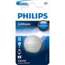 PHILIPS Jednorázová lithiová baterie CR2450, 1-pack