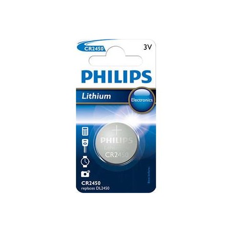 PHILIPS Jednorázová lithiová baterie CR2450, 1-pack